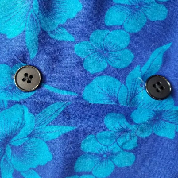 Aloha Joe Hawaiian Button up Shirt Flowers Sz +/-M - Picture 5 of 12